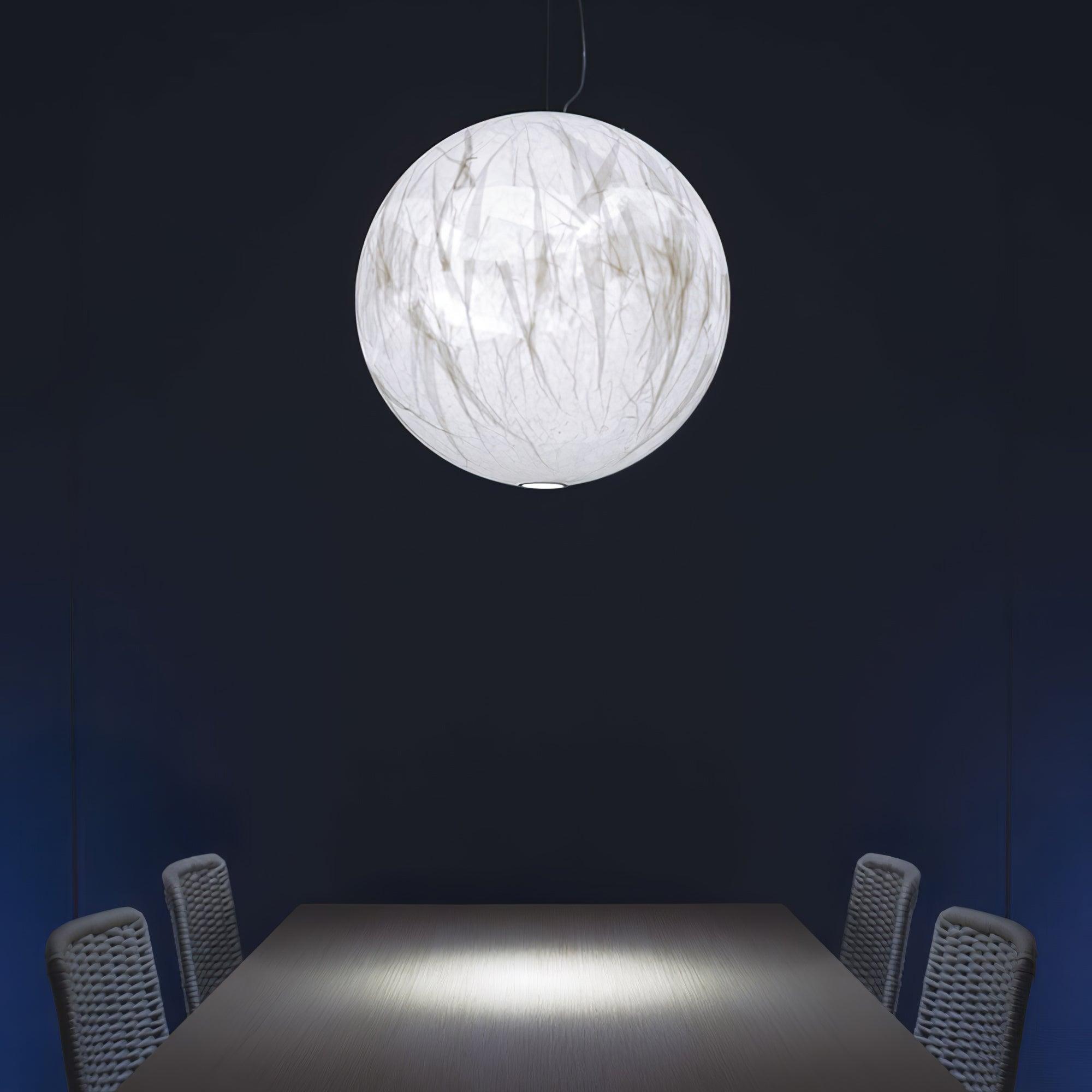 EclatSelene Ceiling Lamp - Luxurious Natural Silk Ceiling Lamp
