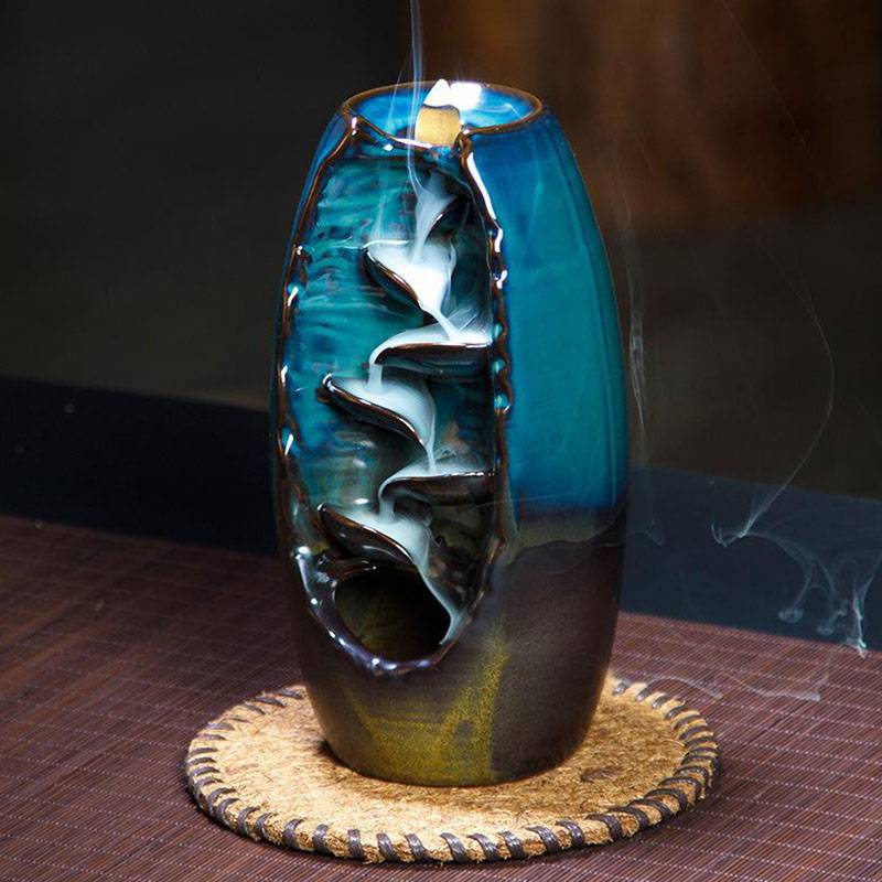 SerenityFlow – Relaxing Incense Waterfall with Elegance