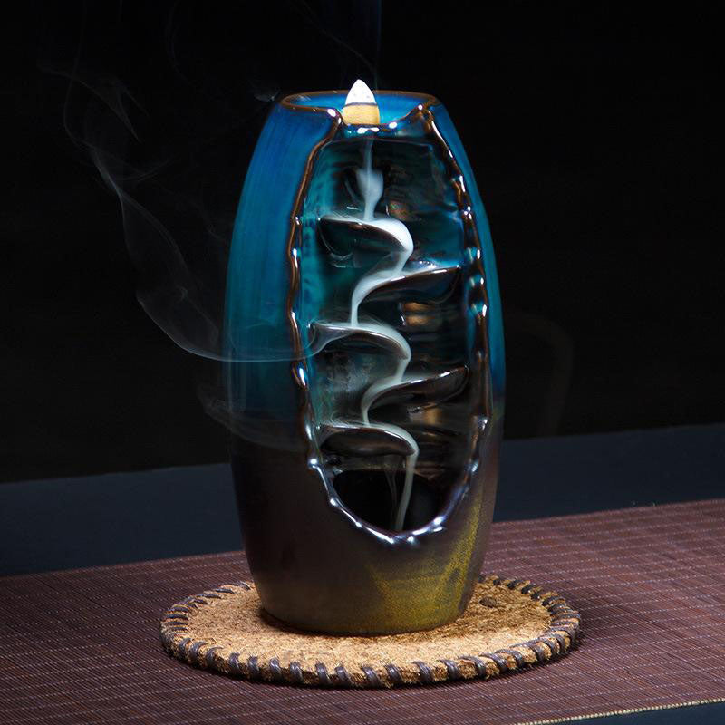 SerenityFlow – Relaxing Incense Waterfall with Elegance