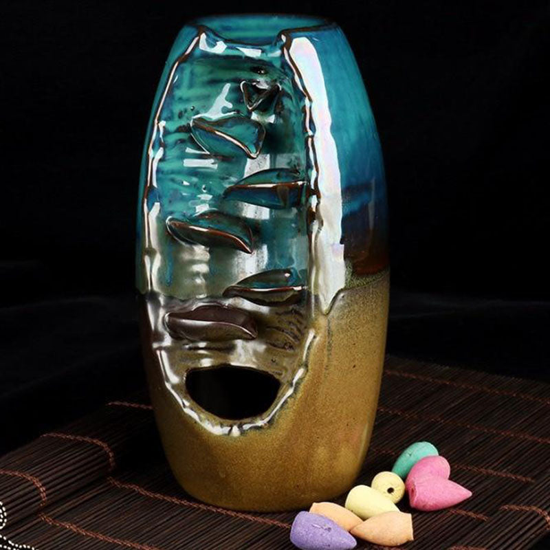 SerenityFlow – Relaxing Incense Waterfall with Elegance