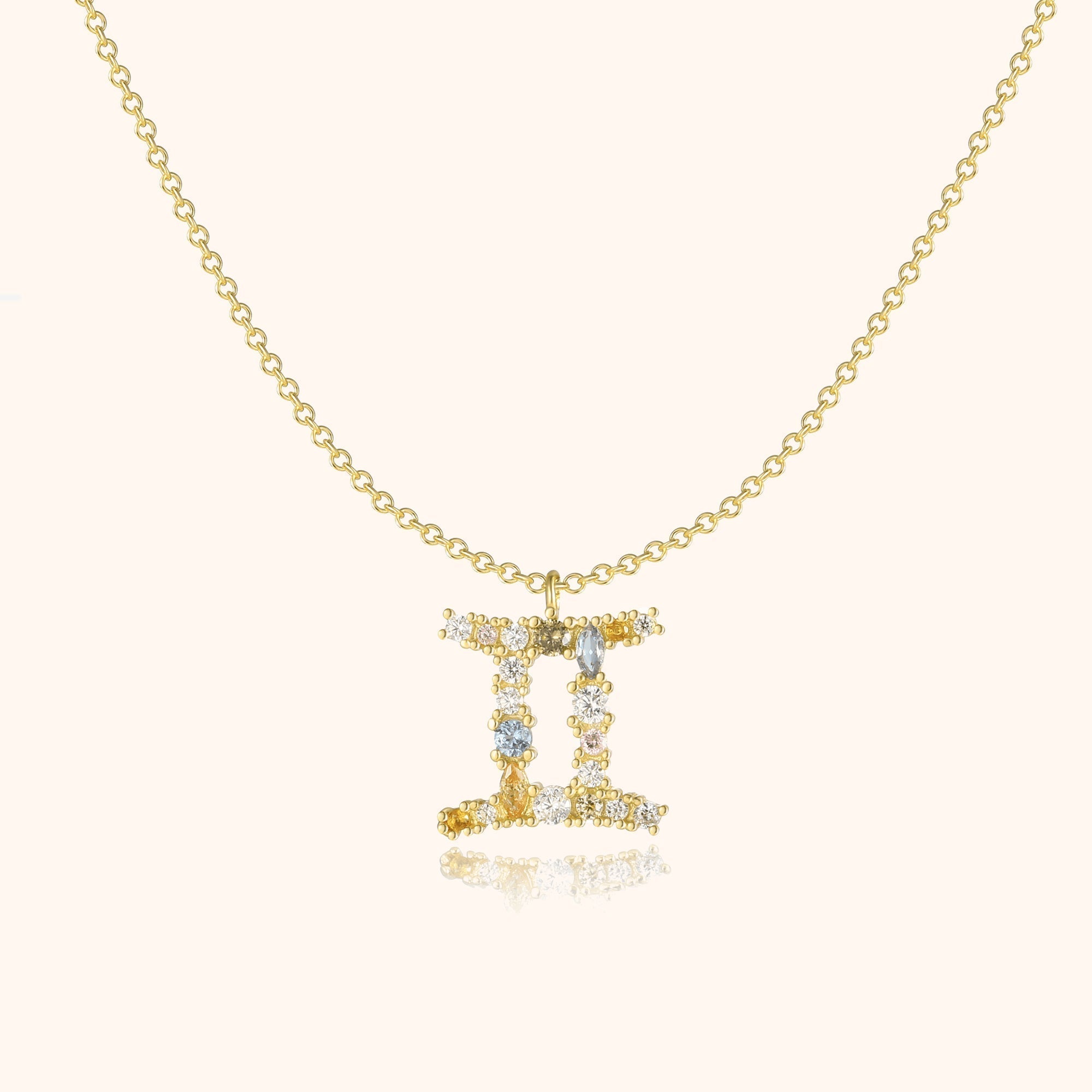 Elegant celestial zodiac necklace - Celestia