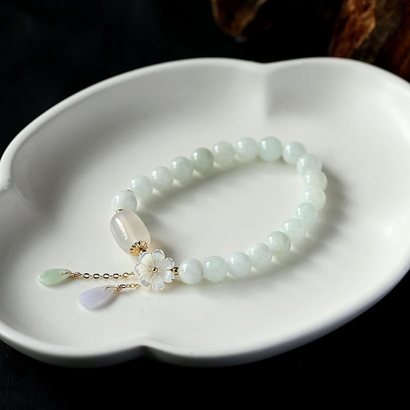 Serenity Jade Bracelet - Elegant Green Jewelry