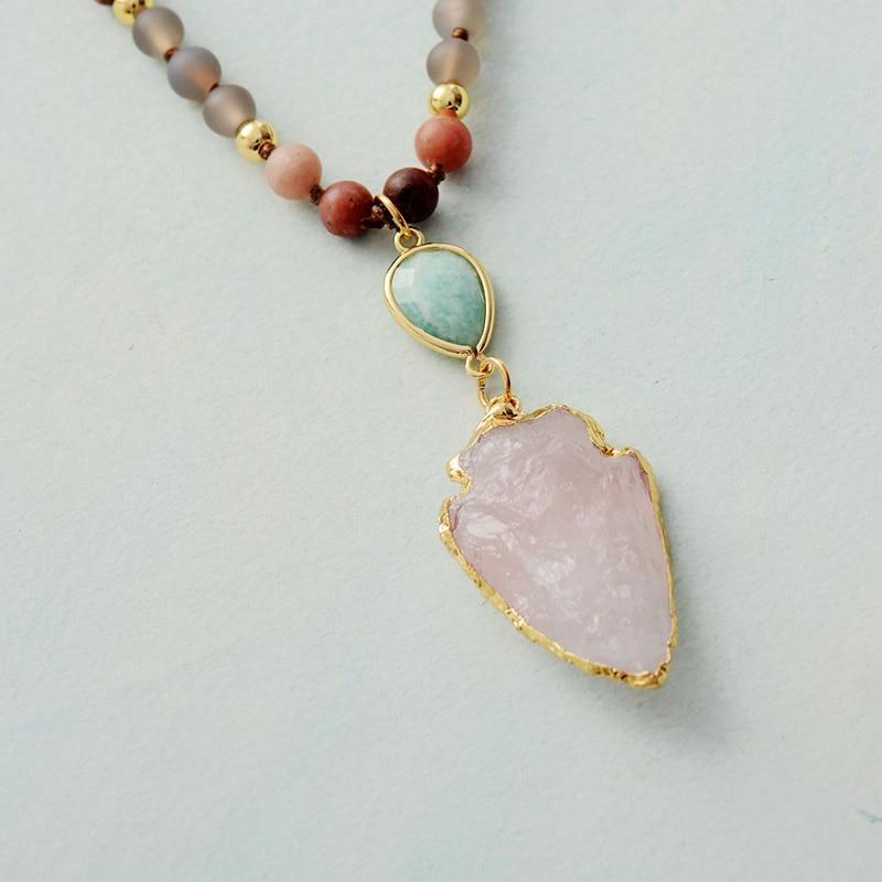 Rose Quartz Harmony Necklace – Protection and Energy