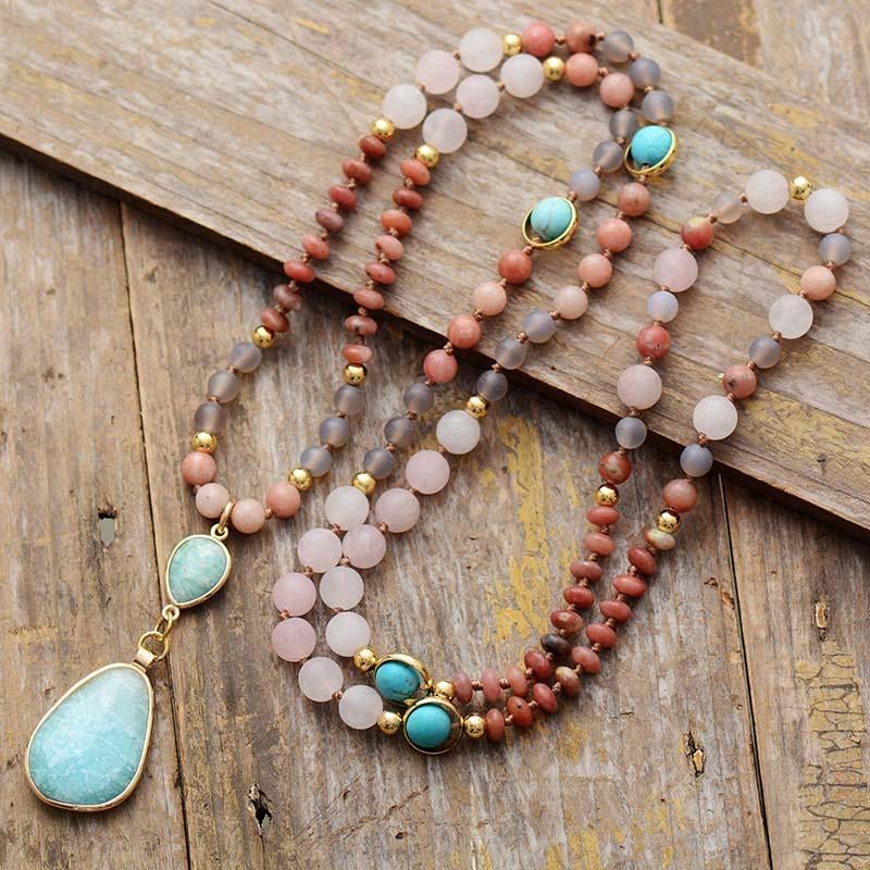 Aurielle Mala Kette - Deep Cleansing Pastel Pendant