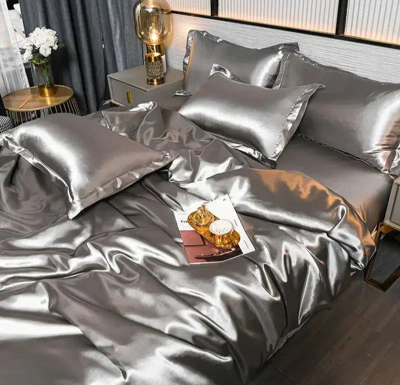 SatinLuxe Bedspread - Luxurious Satin Bedding for Your Bedroom