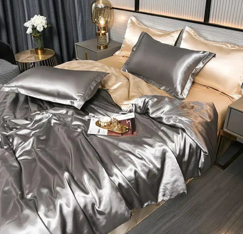 SatinLuxe Bedspread - Luxurious Satin Bedding for Your Bedroom