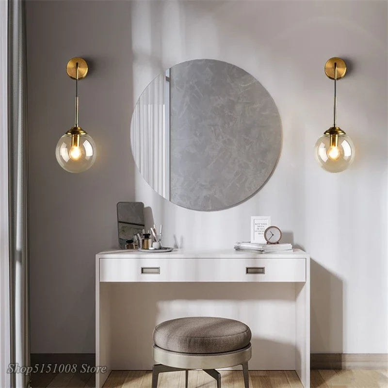 Modern Nordic wall lamp - Elegant glass lighting for the home