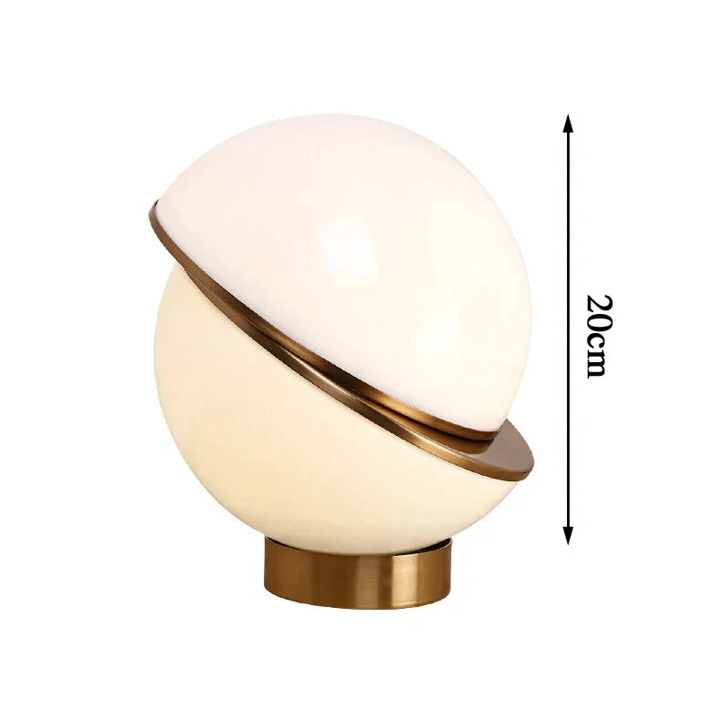 Skandinavisk SnowGlobe Lampa – Elegant Vit Klotform