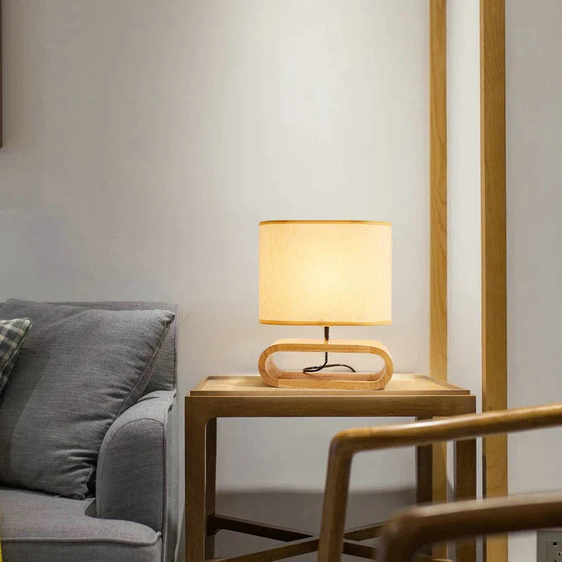 Scandinavian Wooden Table Lamp – Elegant and Handmade