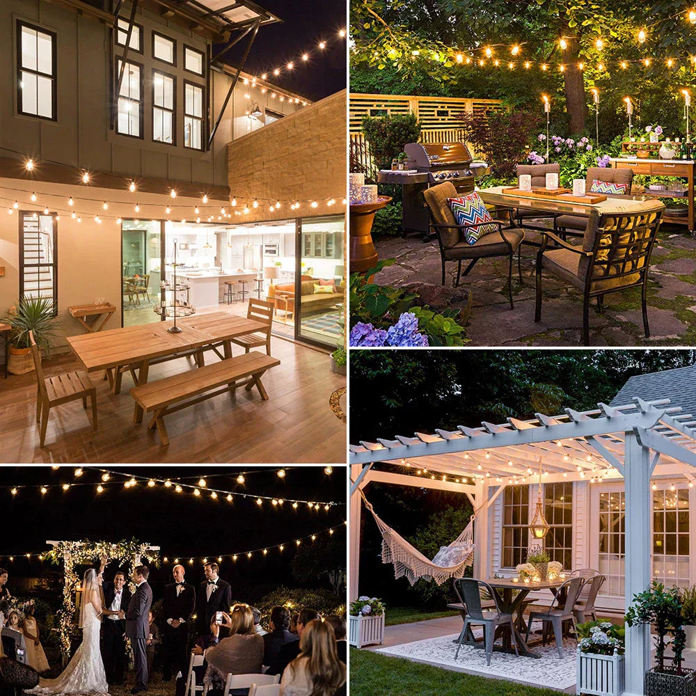 LumiGlow – Sustainable LED String Lights for Outdoor Use