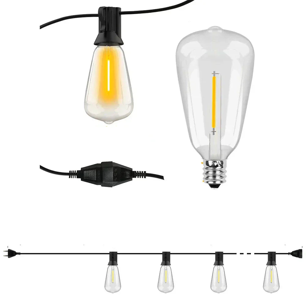 LumiGlow – Sustainable LED String Lights for Outdoor Use