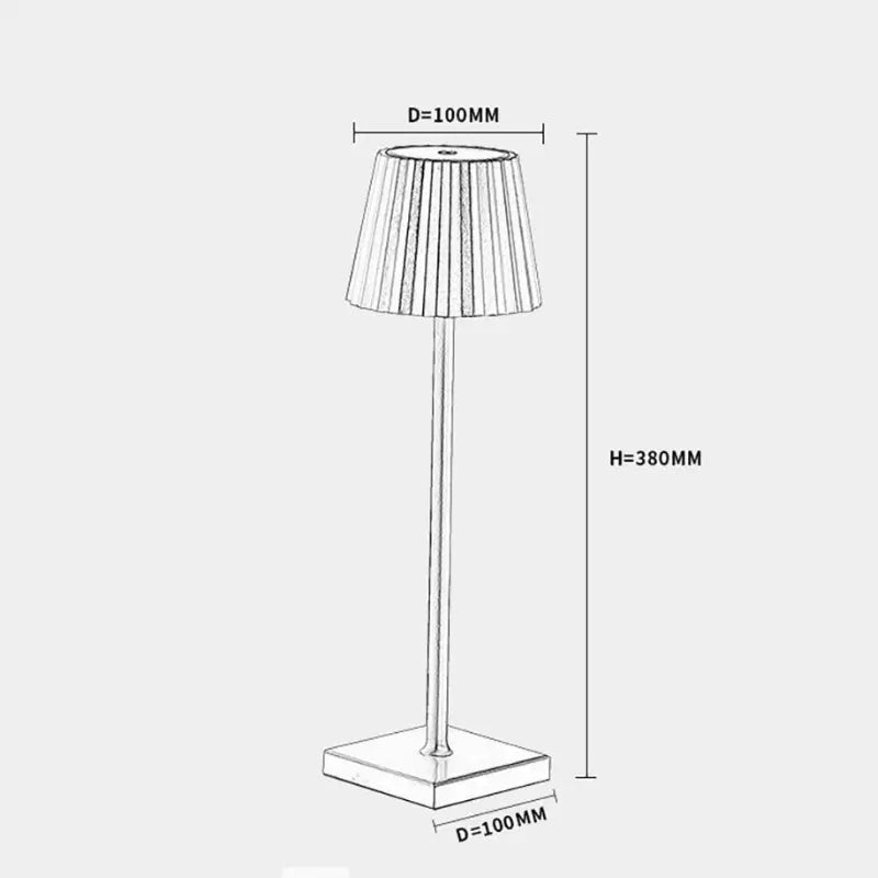 Luxe Scandinavian Wireless Table Lamp Arlo – Elegant LED Lighting with USB Charging Function