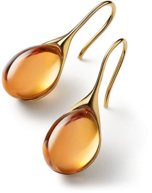 Stylish Celestina Earrings with Crystal Drop - A Trendy Must-Have!