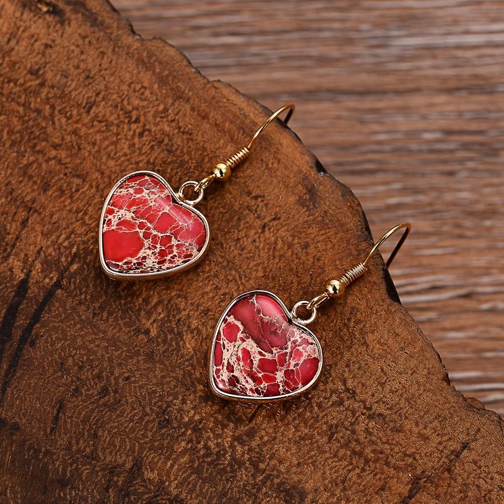 Ruby Essence Earrings – Elegant Sienna Jasper Earrings