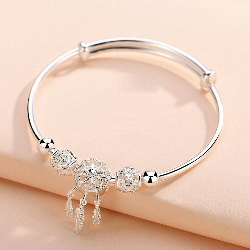 Justerbar 925 Silver Drömfångare Armband - Lisas Förtrollning