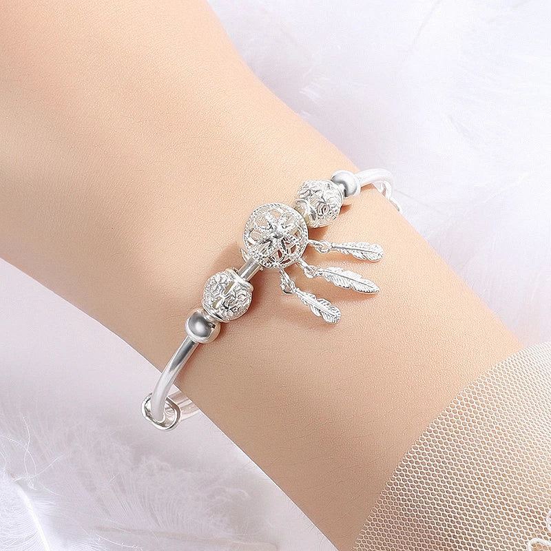 Justerbar 925 Silver Drömfångare Armband - Lisas Förtrollning
