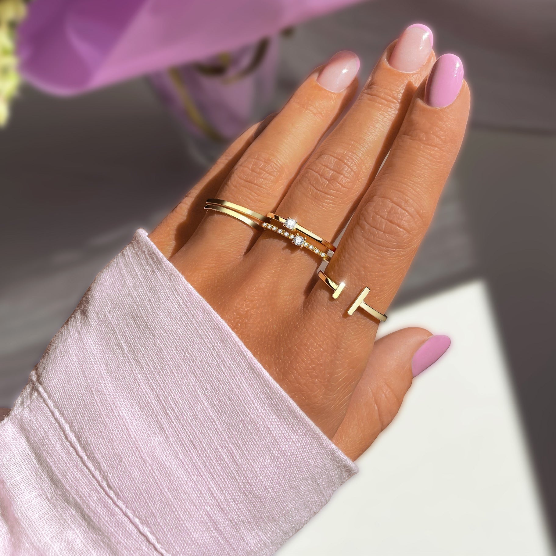 Stylish Open Ring with Adjustable Design - Aureos