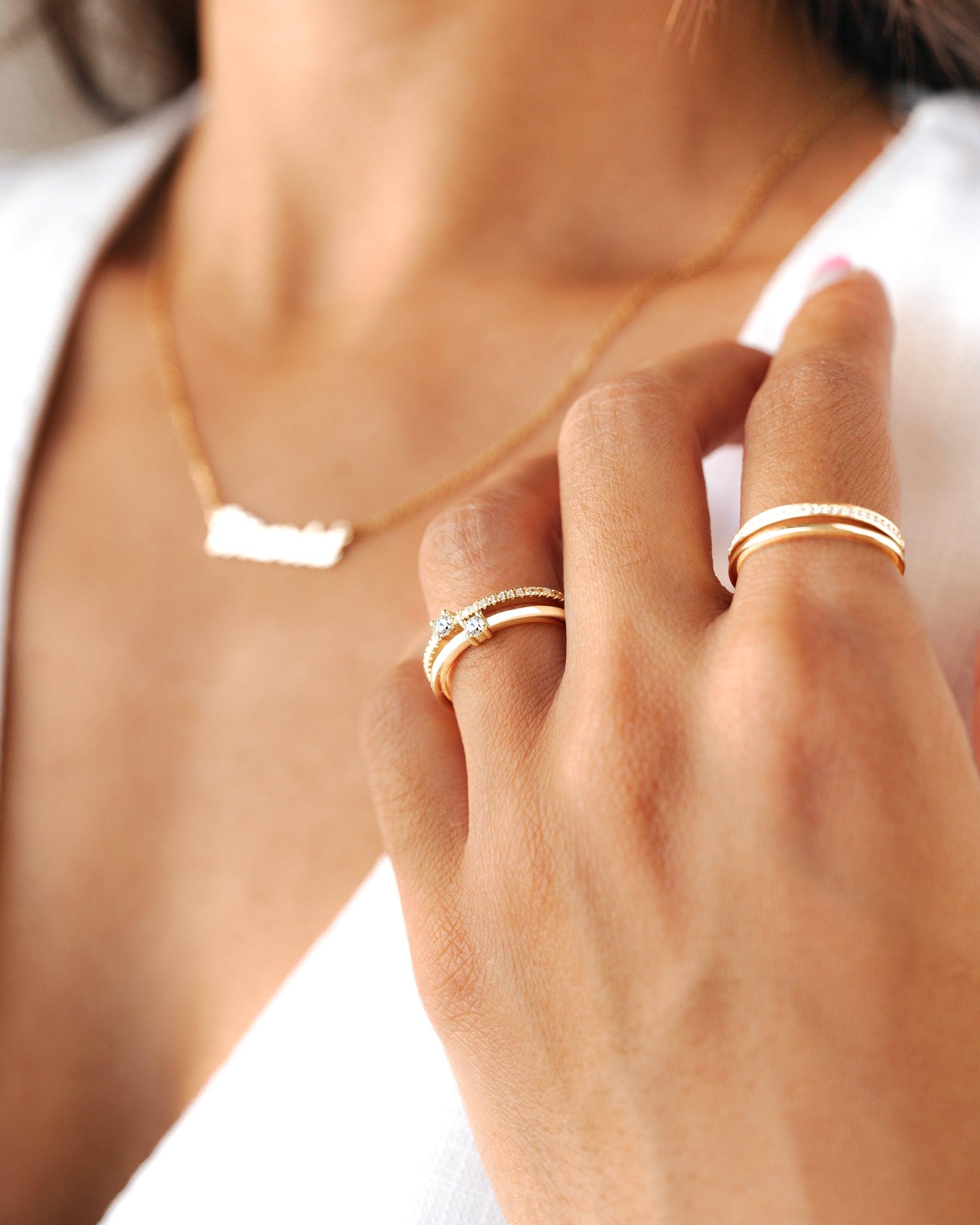 Sienna Double Zirconia Ring - Elegance and Splendor in One Gem!