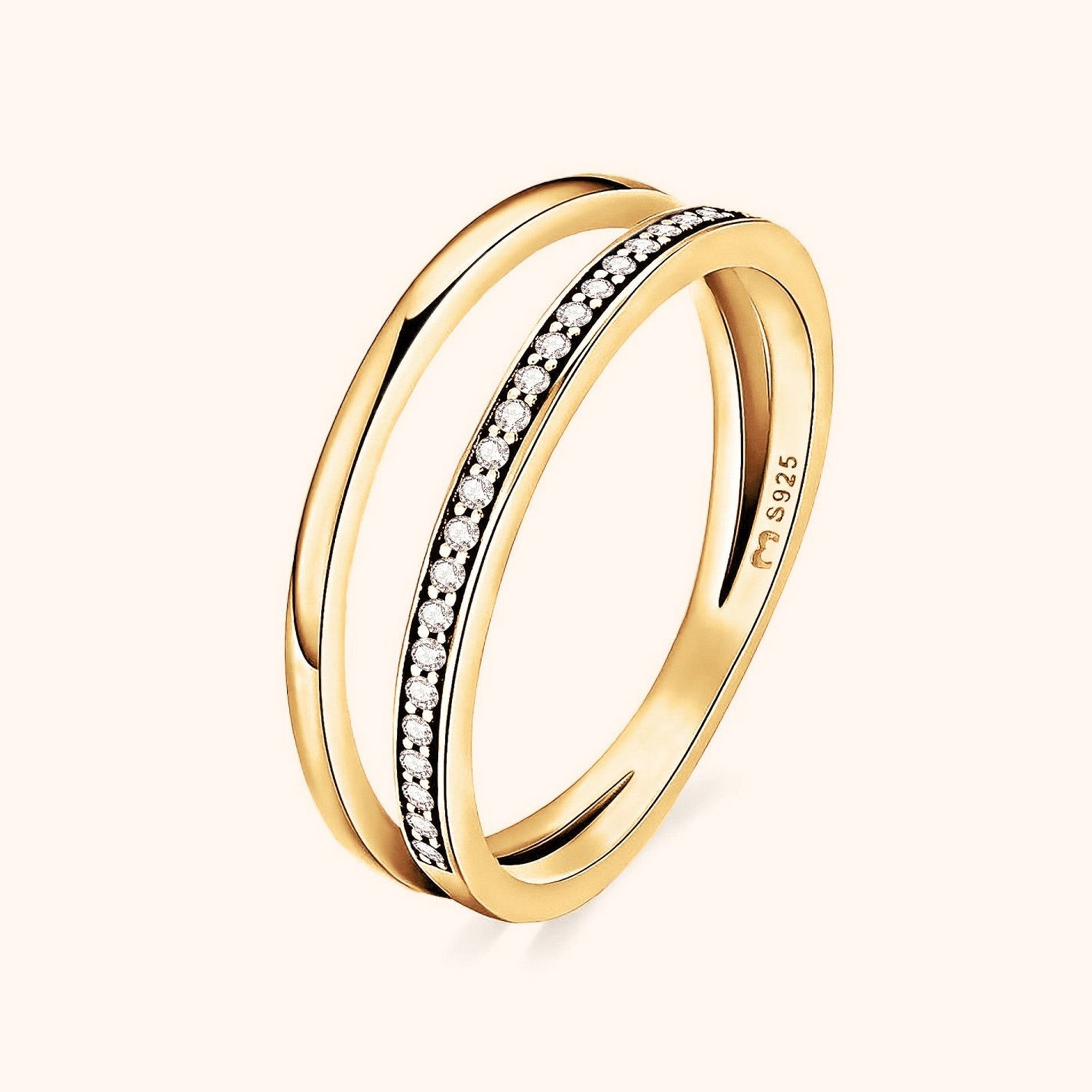 Sienna Double Zirconia Ring - Elegance and Splendor in One Gem!