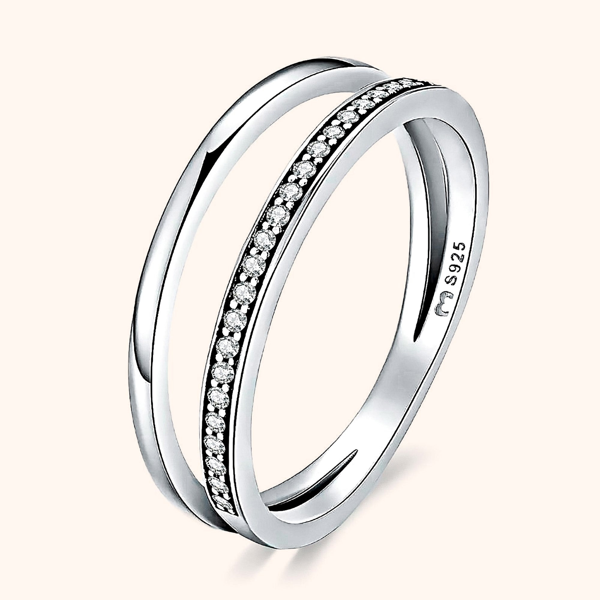 Sienna Double Zirconia Ring - Elegance and Splendor in One Gem!
