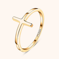 Chic Amélie Ring med Korsdetalj