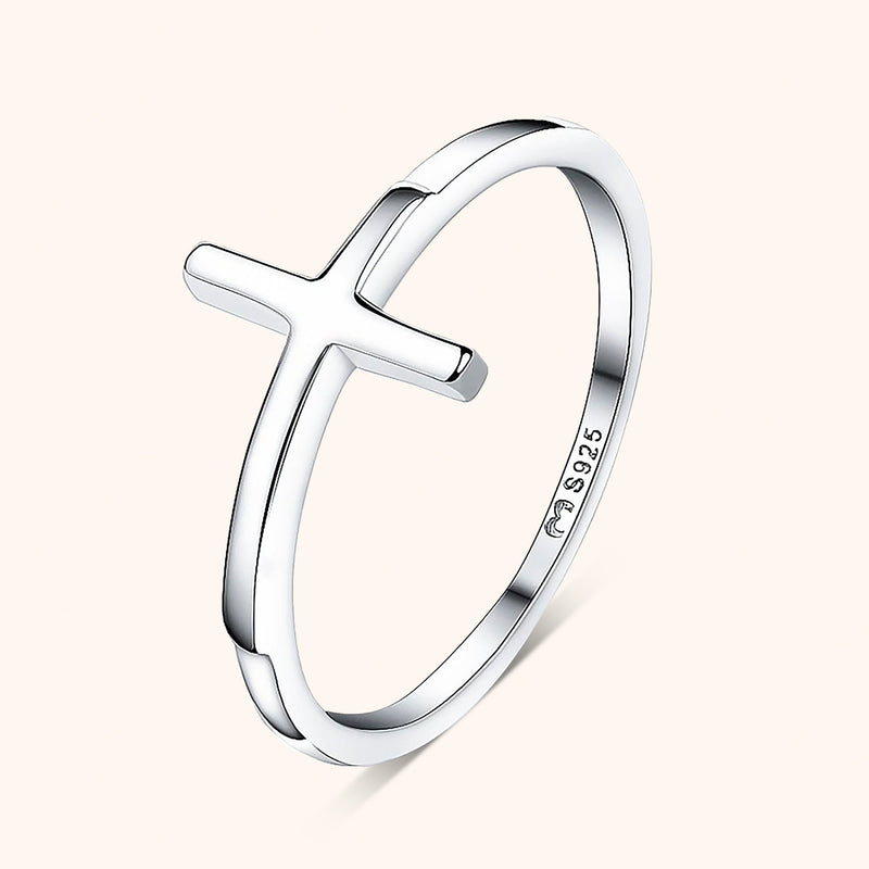 Chic Amélie Ring med Korsdetalj