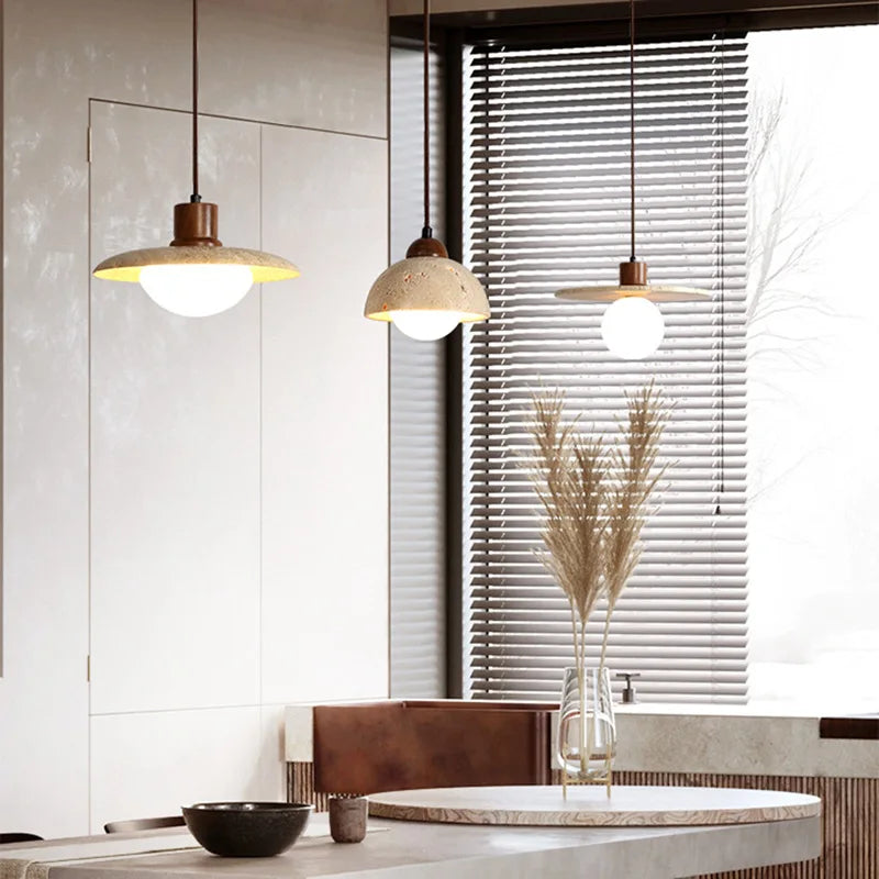 TranquilGlow Chandelier - Wabi Sabi Luxury Lighting