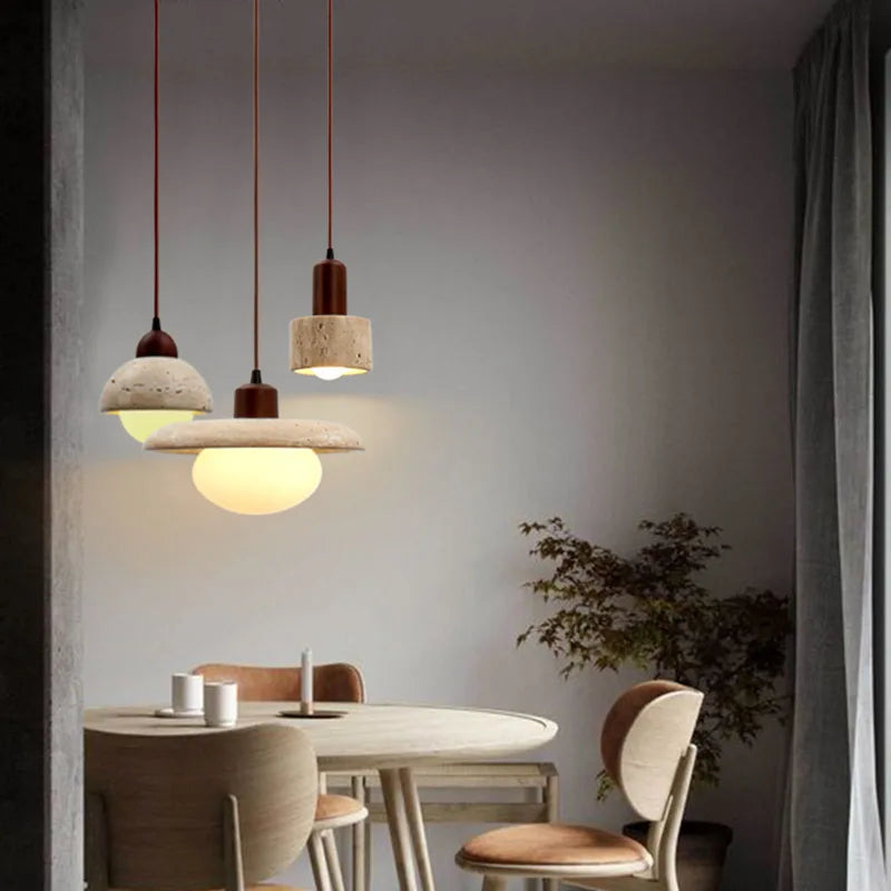 TranquilGlow Chandelier - Wabi Sabi Luxury Lighting