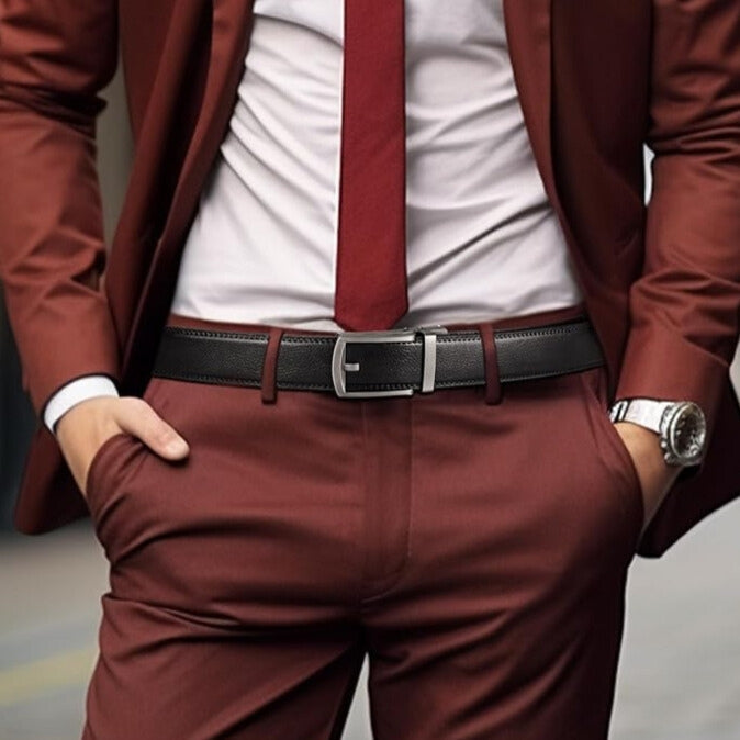 EliteSlide Belt – Luxurious Leather Adjustable Accessory