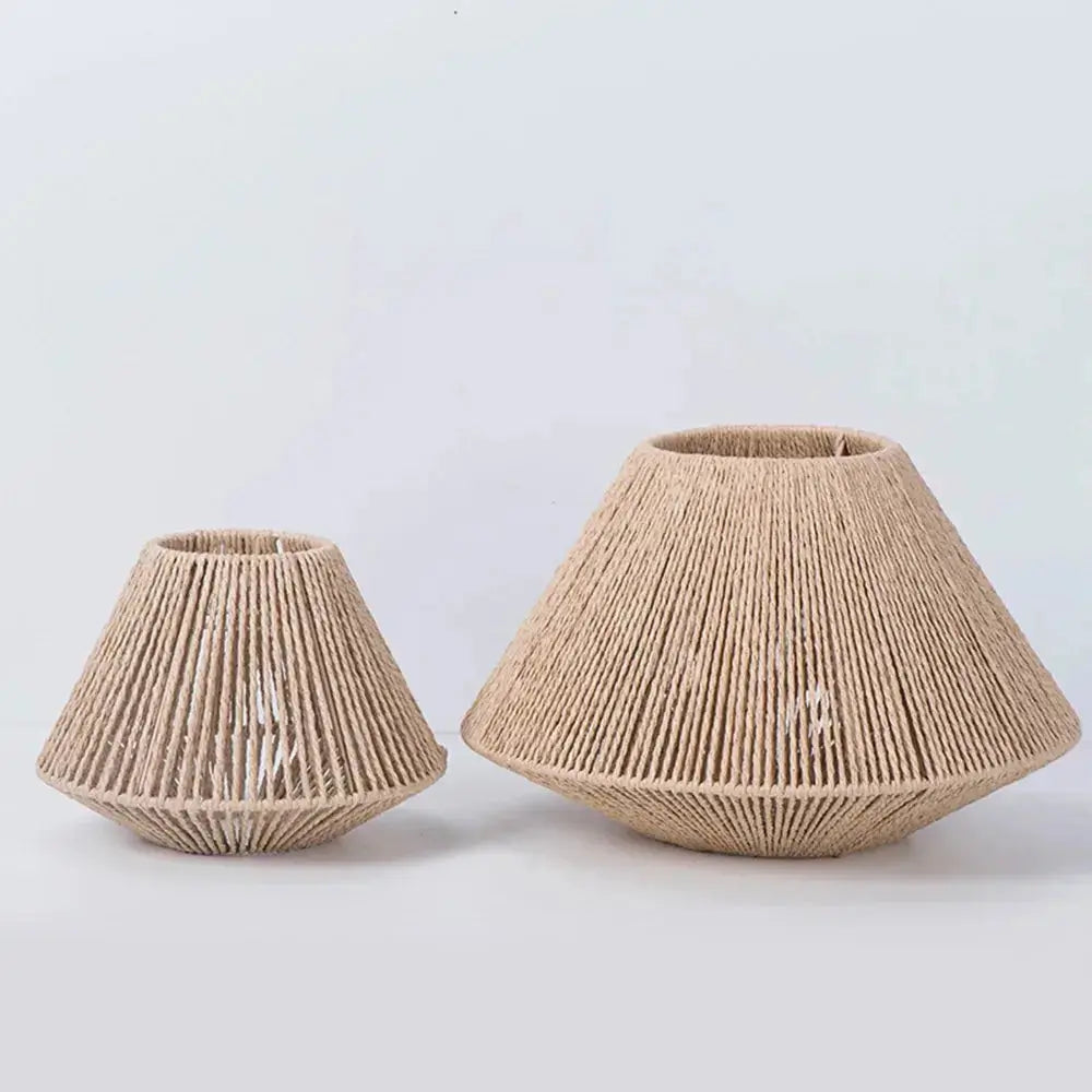 Elegant Rattan Ceiling Lamp – Rustic Geometric Lighting for Any Space