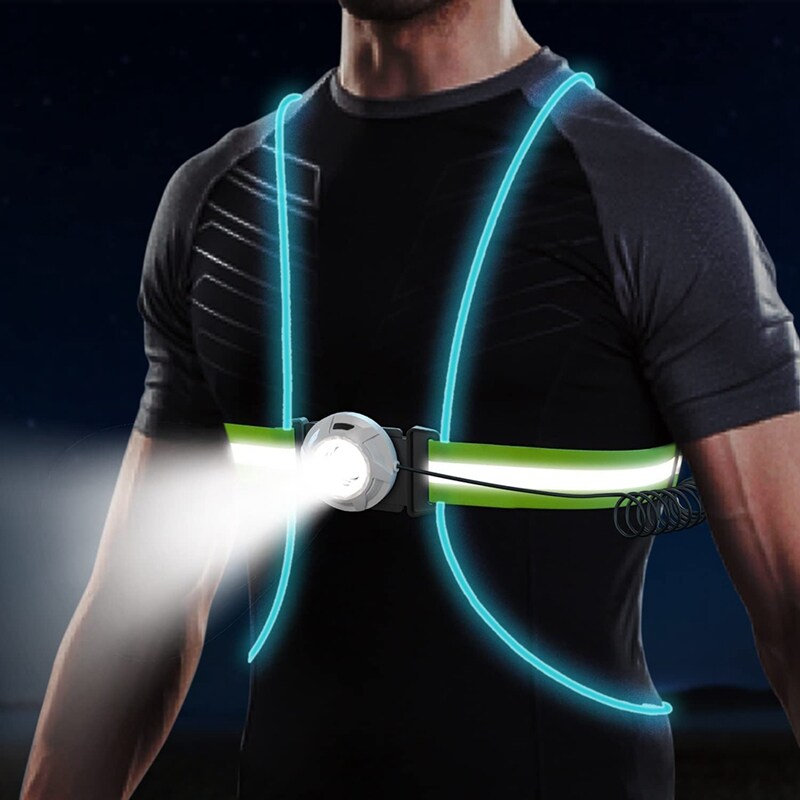 ReflectGlow - Illuminated running safety vest for outdoor use