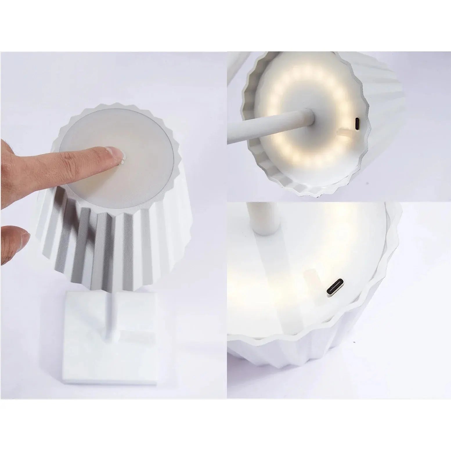 Luxe Scandinavian Wireless Table Lamp Arlo – Elegant LED Lighting with USB Charging Function