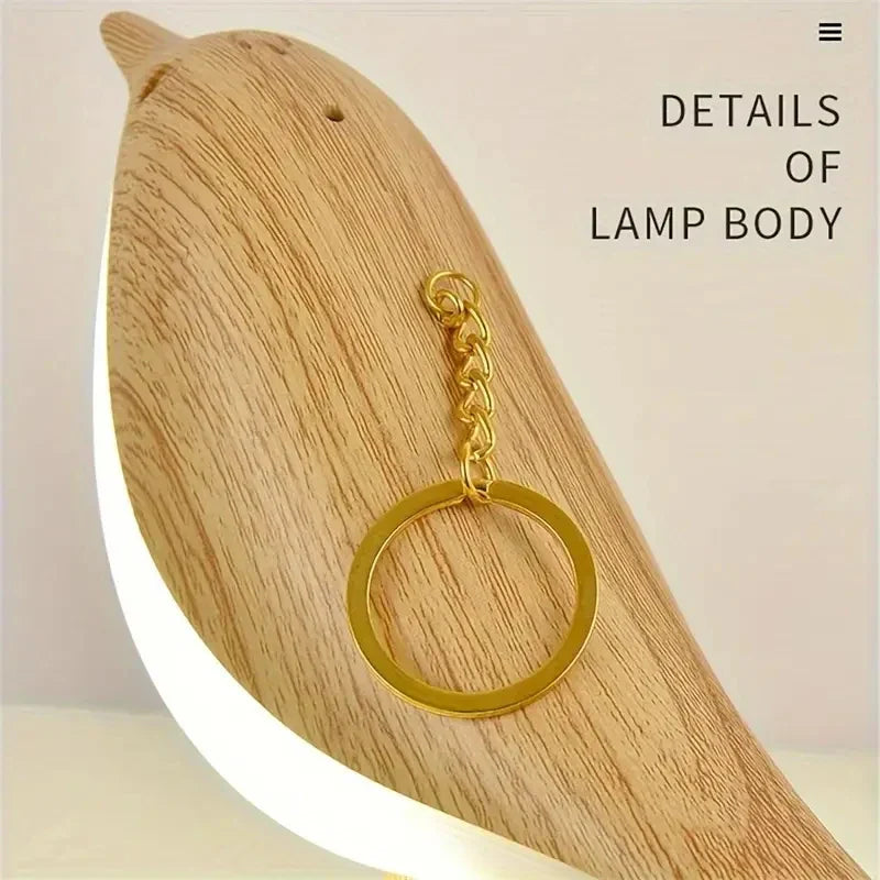 Playful Bird Night Light – Touch Control &amp; Adjustable Light Colors