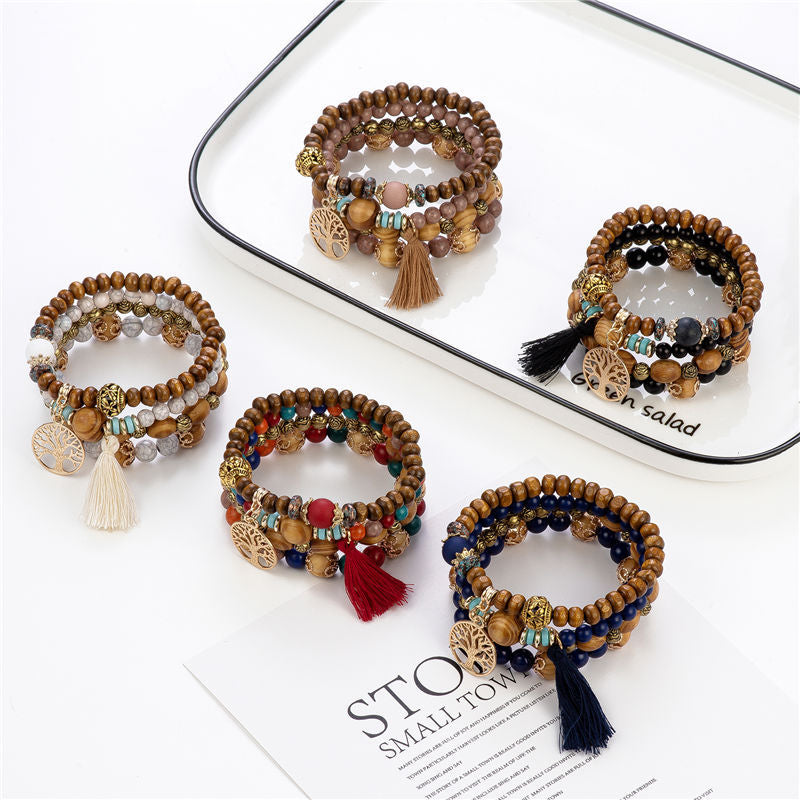 Elowen's Enchanting Tree of Life Bead Bracelet