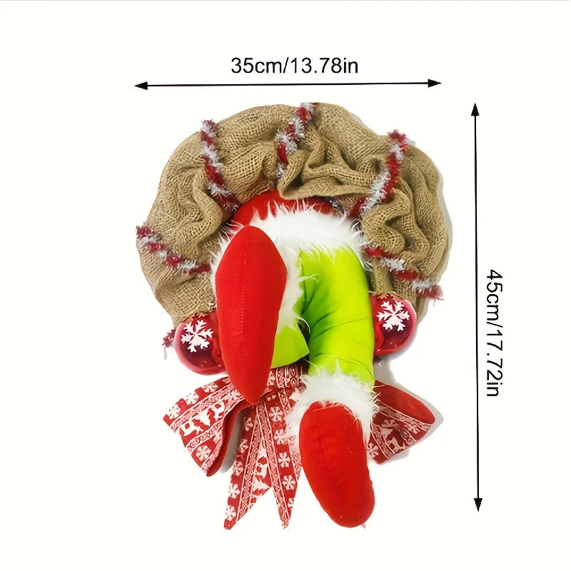 Magical Christmas Wreath - Playful Patchwork for Festive Decoration