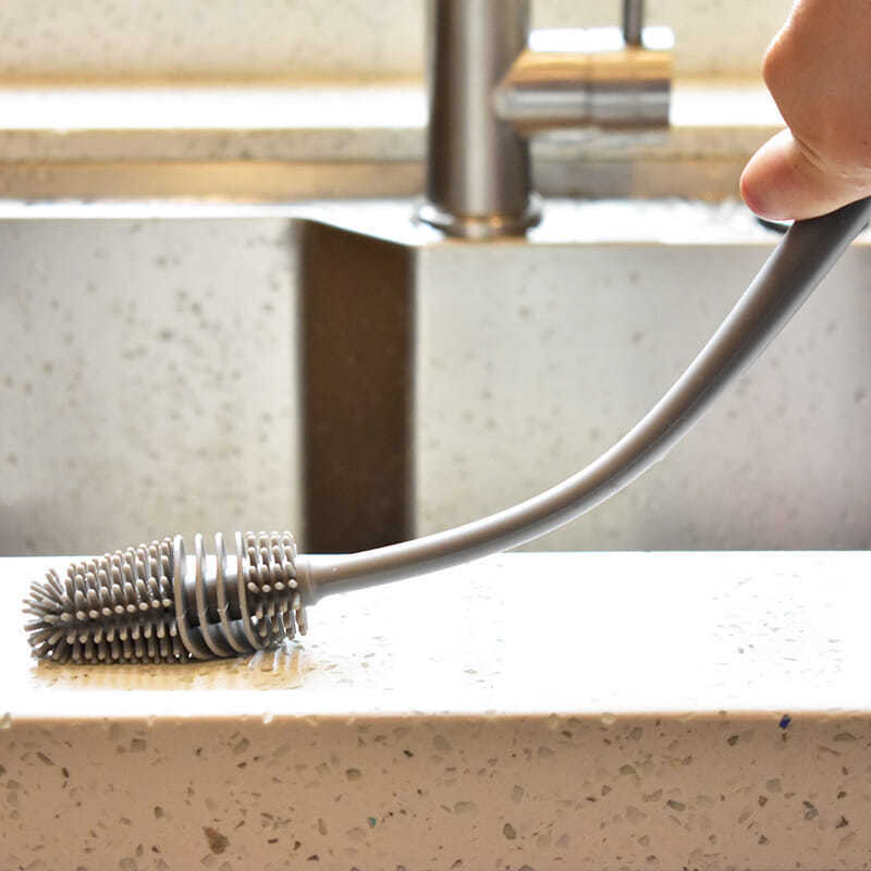 BrushMaster – Silicone Dish Brush for Bottles and Glasses