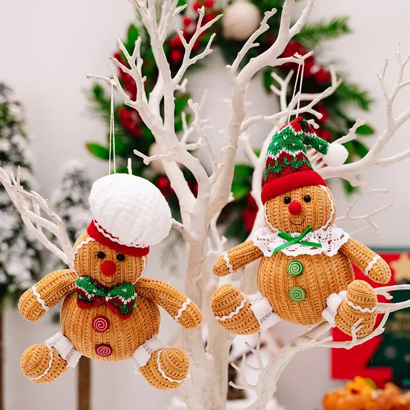 Festlig Pepparkaksgubbe Hängare för Juldekoration – Gul