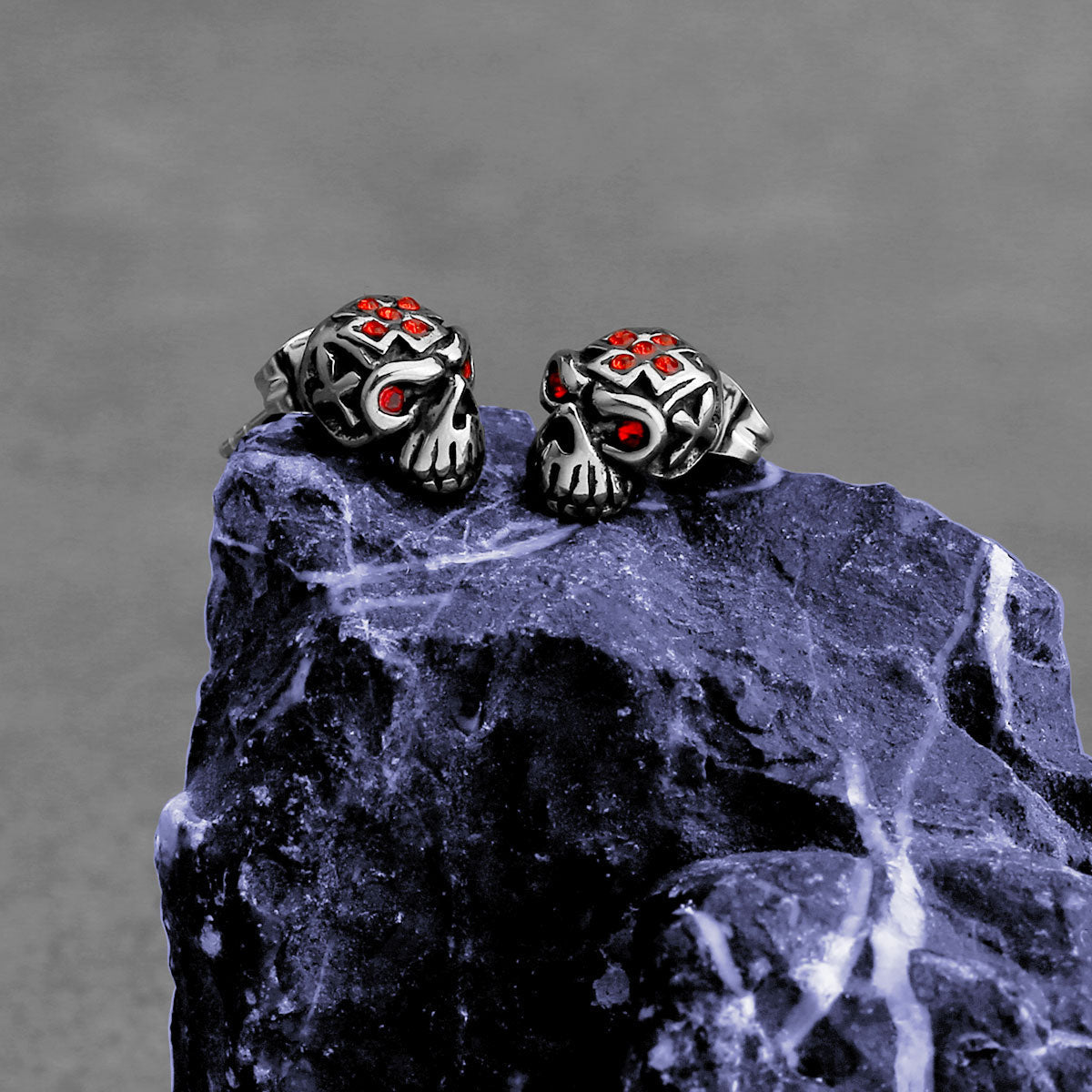 Skull Earrings - Large Earrings with Edgy Design
