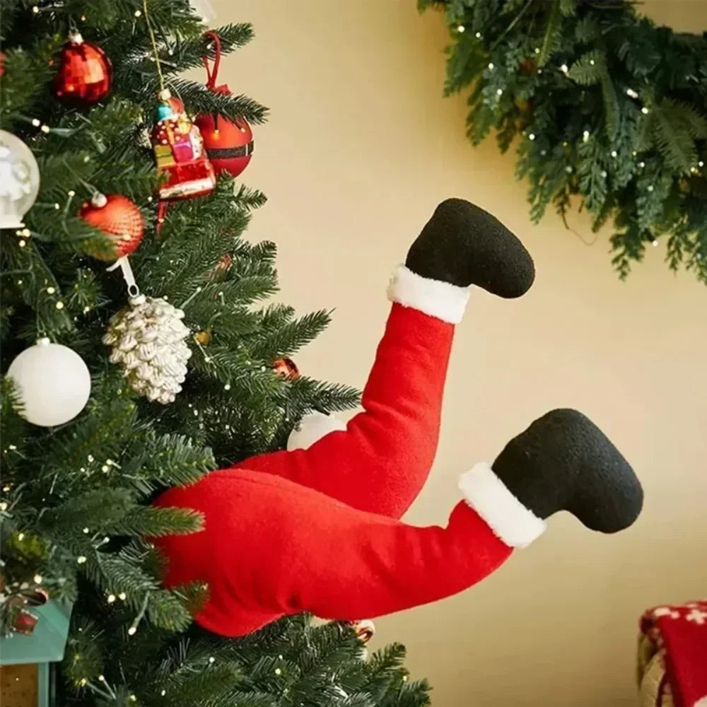 SantaLegs - Magical Plush Decoration for Christmas