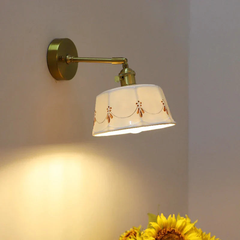 ZenGlow Lamp - Retro Japanese Wall Lamp with Switch