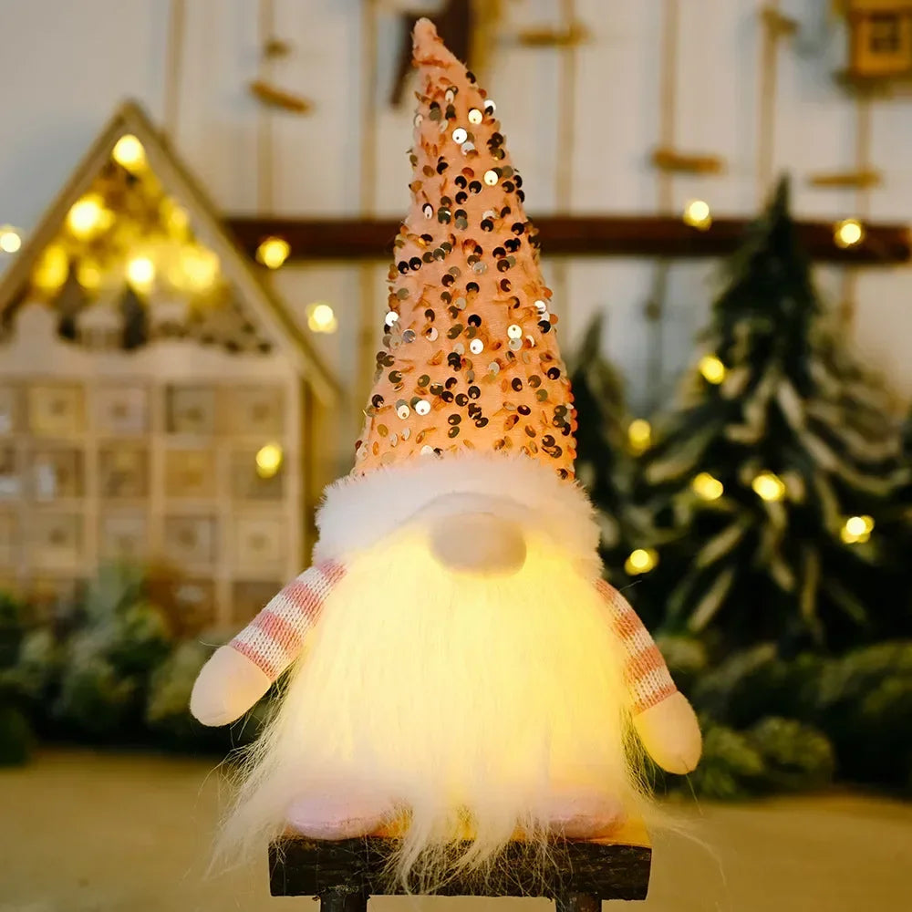 NoelGnome Christmas Gnome - Charming Illuminated Christmas Decoration for the Home
