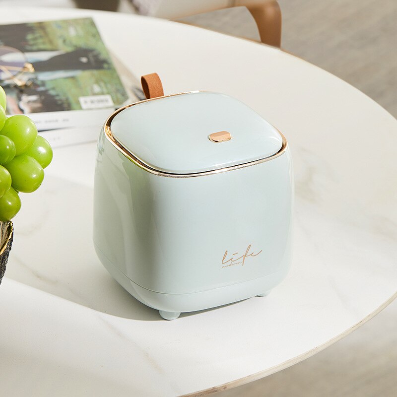 LuxeBin - Elegant Tabletop Waste Bin for Your Space