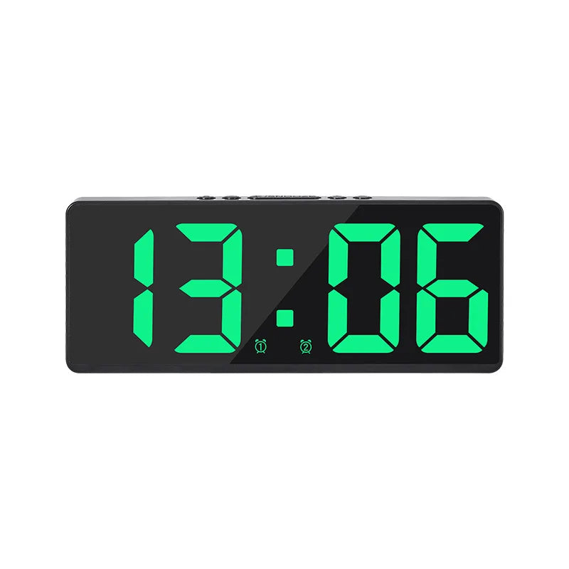 VoiceSnooze LED Clock – Stylish Alarm Clock with Night Mode