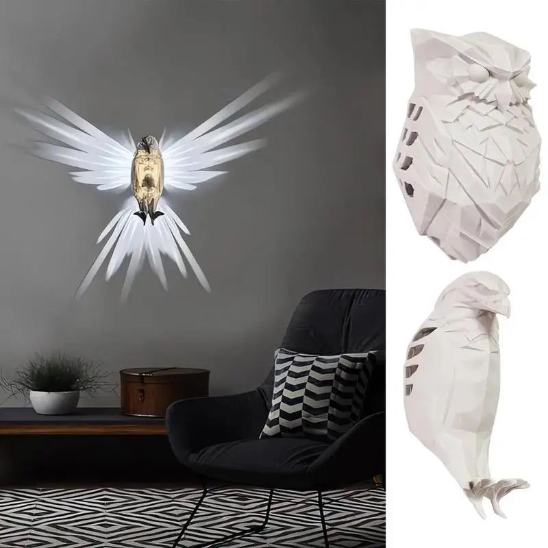 Owl Light - 3D Owl Wall Lamp for Bedroom