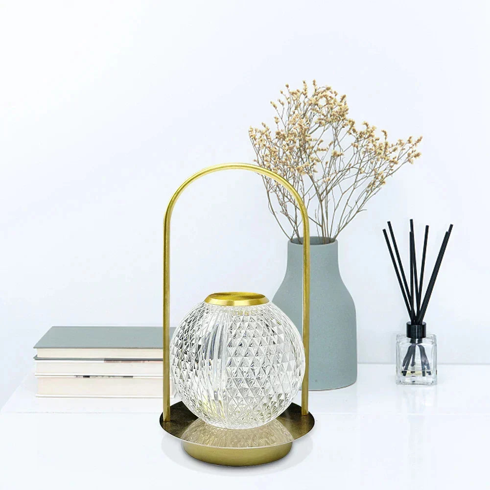 LustreChic - Rechargeable Crystal Night Light for Elegant Atmosphere