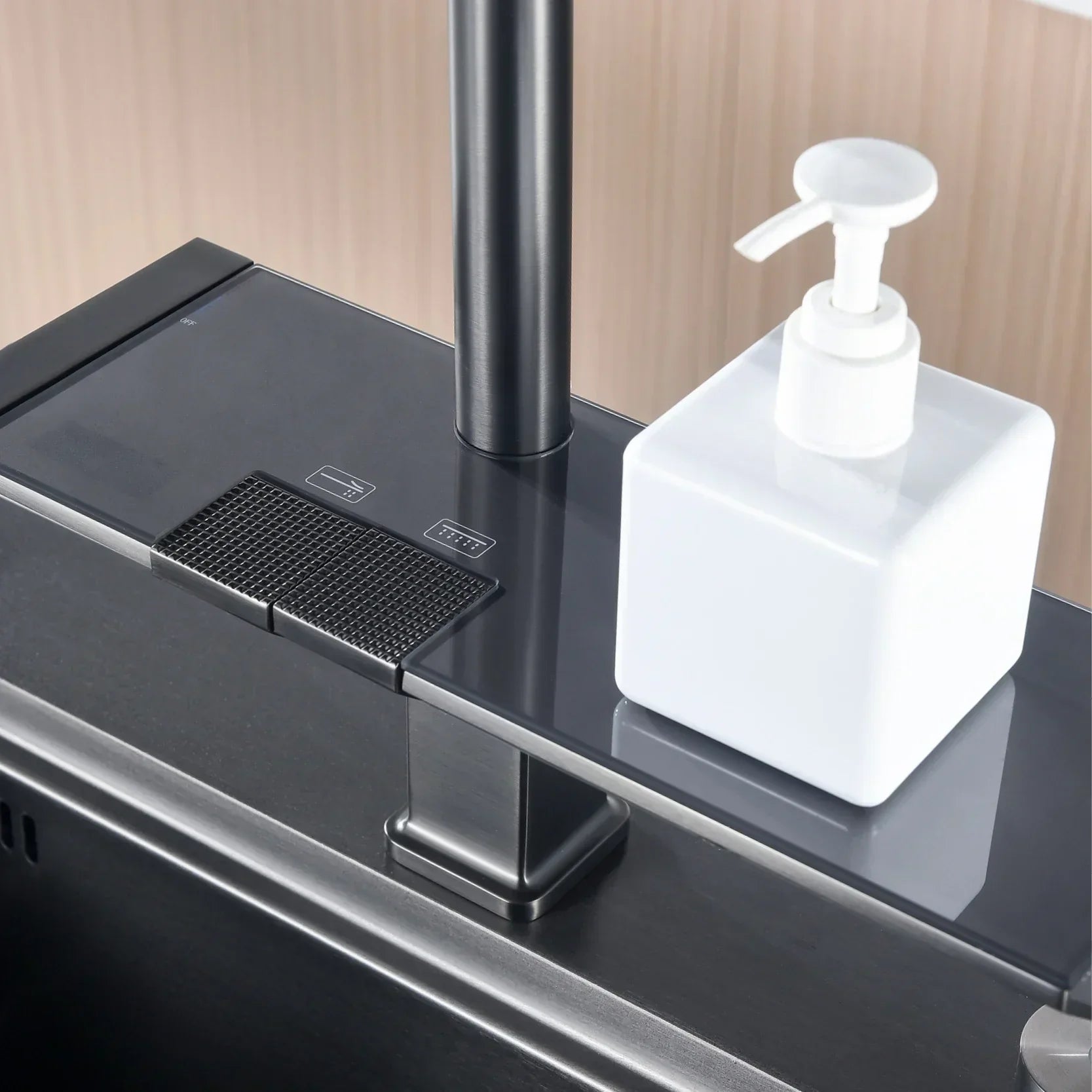 StyleStream Luxe – Modern Kitchen Handle with Digital Design