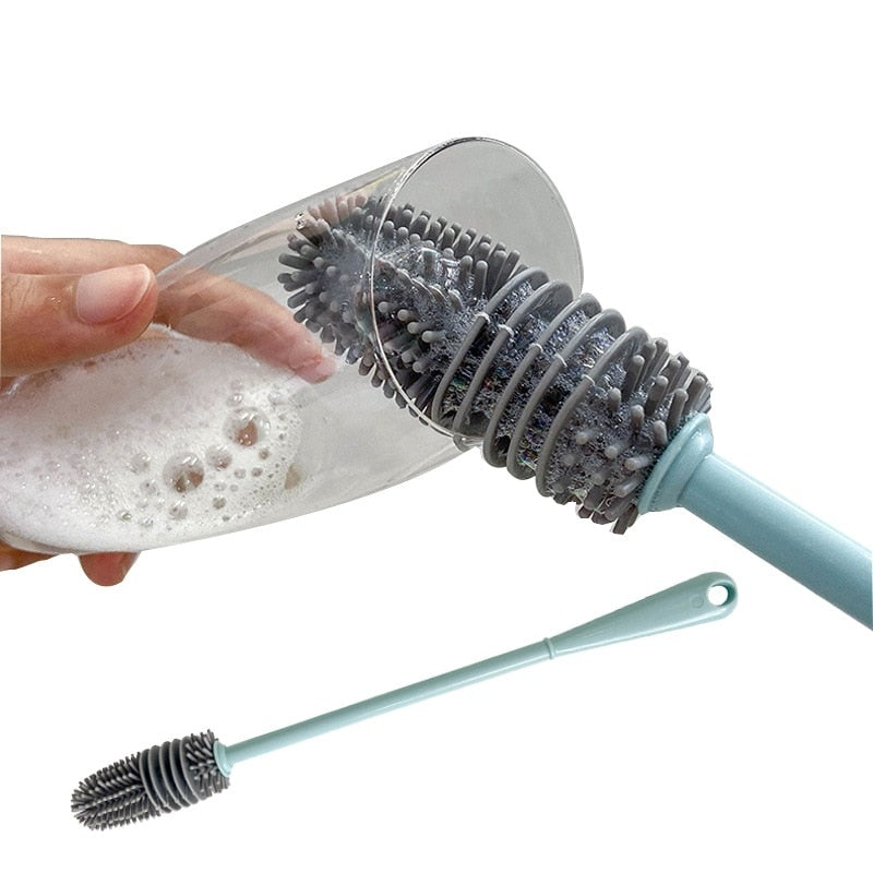BrushMaster – Silicone Dish Brush for Bottles and Glasses