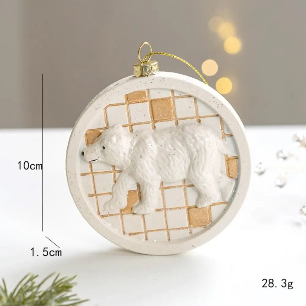 CharmingSnow Christmas Decoration – Enchanting Ceramic Christmas Hanging Decoration