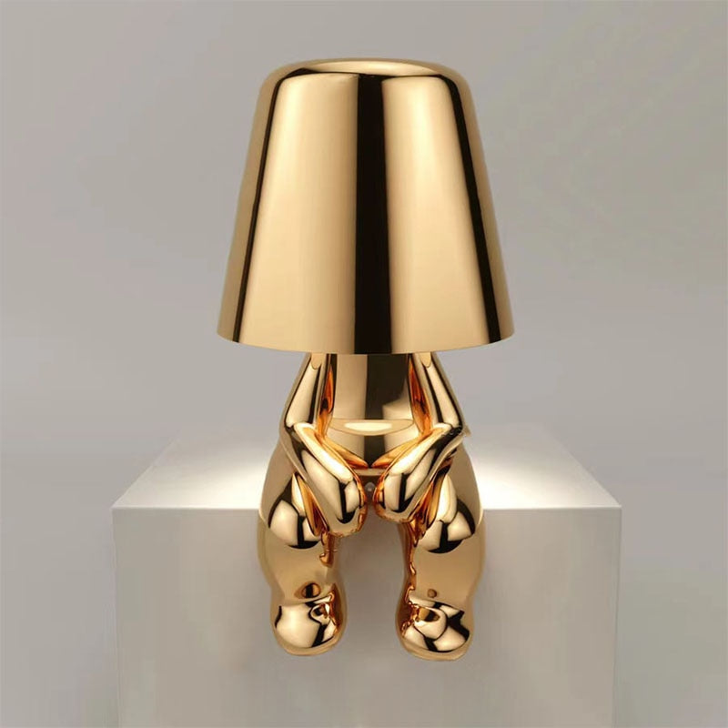 LichtClass Table Mirror – Elegant Rechargeable Night Light with Touch Control