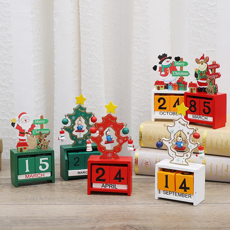 Joyful Countdown Tree - Playful Wooden Christmas Tree
